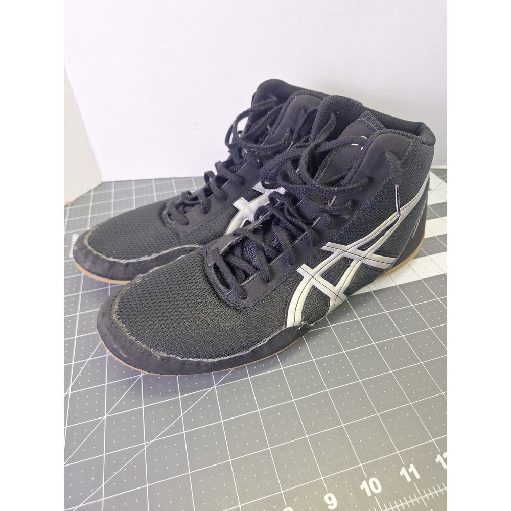 Asics Shoes Mens Size 13 Black Matflex Wrestling High Top Sneaker J504N